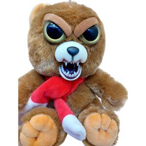 Feisty Pets "Ebenezer Claws" 8" Plush Bear Naughty Nice Christmas Hat 2015 Stuff